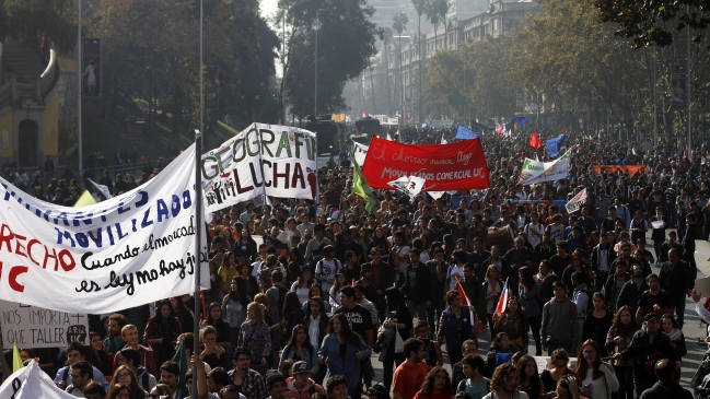 Estudiantes marcharán nuevamente este miércoles