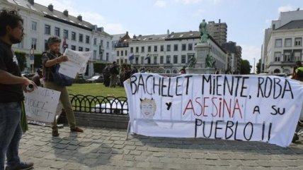  Protestas contra Bachelet en cumbre UE-Celac  