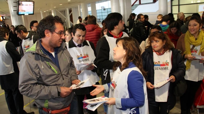 Sename continuó en el Aeropuerto campaña contra explotación sexual de menores
