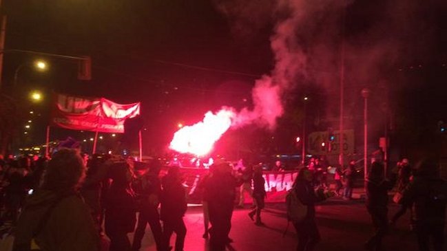 Organizaciones sociales y estudiantiles realizan jornada de protesta nacional