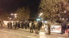 Choferes de empresa Express en huelga protestan en Estación Central