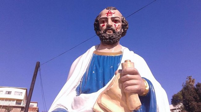 Profanación a imagen de San Pedro indigna a pescadores de Valparaíso