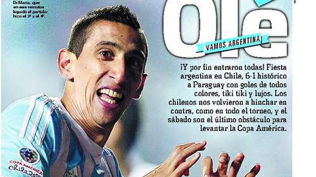Prensa argentina exultante: 
