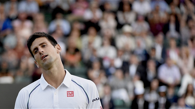 Reacción de Djokovic ante Anderson fue interrumpida por falta de luz