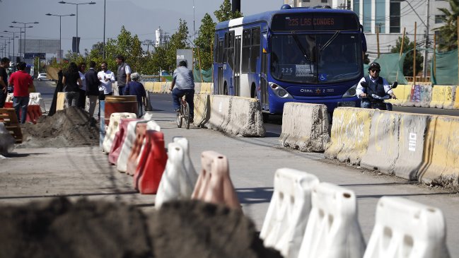 Comenzaron las obras en el corredor de buses de Vicuña Mackenna