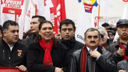   CUT marchó por reforma laboral y nueva Constitución 