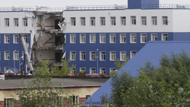 Al menos 23 militares rusos murieron al derrumbarse un cuartel en Siberia