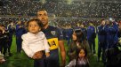 Carlos Tévez tuvo masiva recepción en La Bombonera