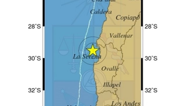 Sismo de mediana intensidad se registró esta mañana en la Región de Coquimbo
