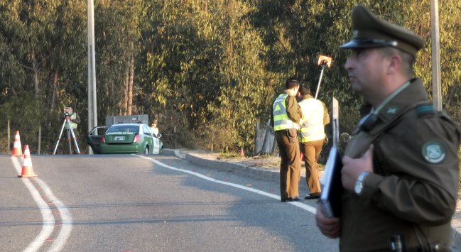 Anciana murió tras ser impactada por una motocicleta de Carabineros