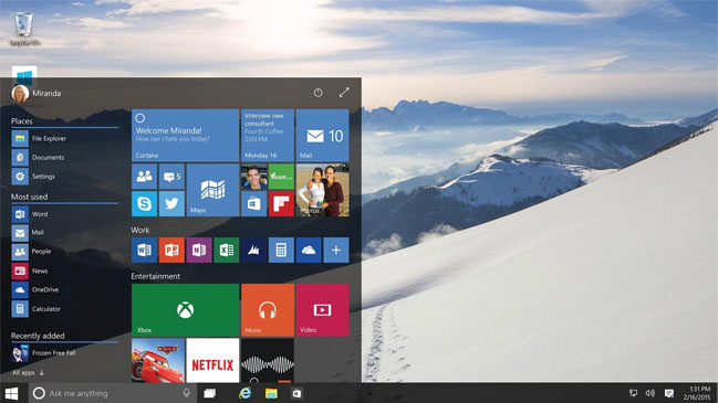 Tres novedades y una crítica de Windows 10