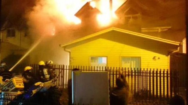 Incendio afectó a hogar de menores en Valdivia