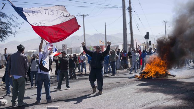Sigue la movilización de subcontratistas de Codelco