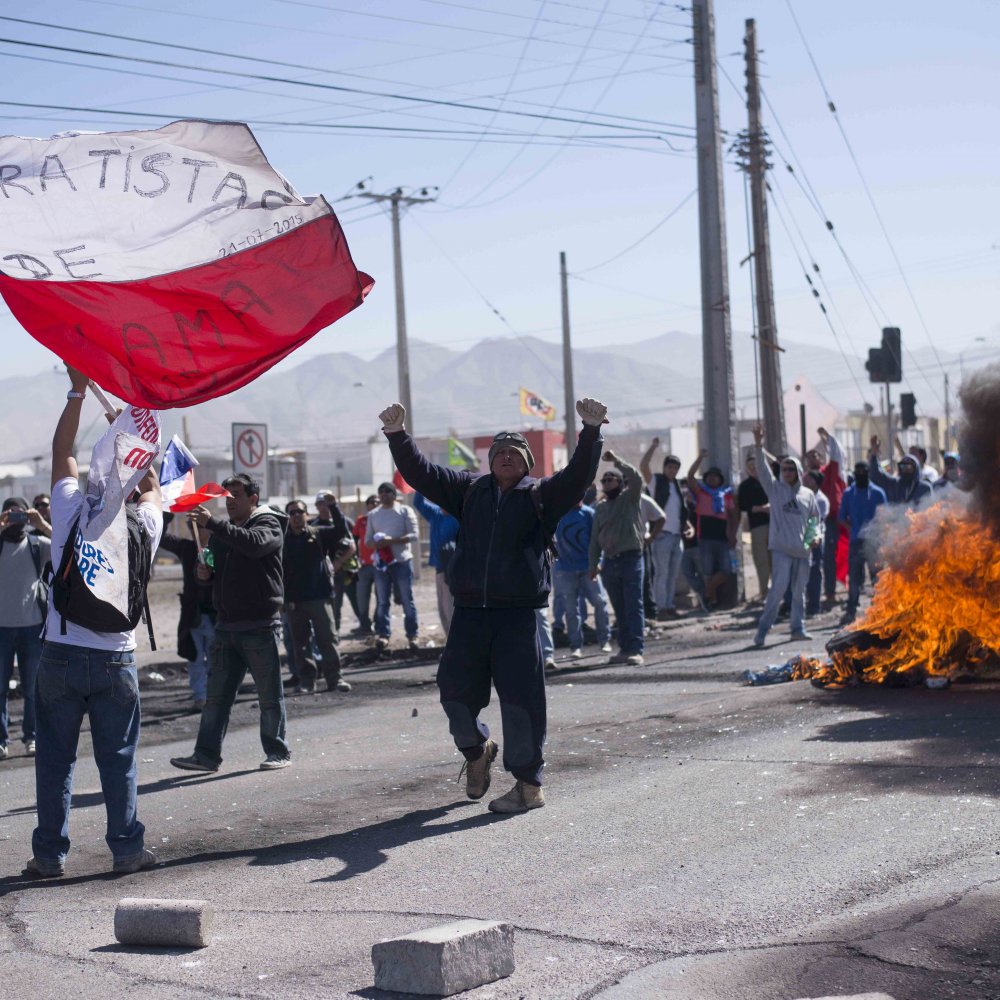 Sigue la movilización de subcontratistas de Codelco
