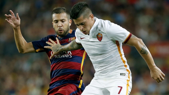 Jordi Alba estará 15 días de baja en FC Barcelona tras lesión ante AS Roma