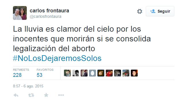 Lluvia y aborto: La curiosa analogía de un decano de la UC