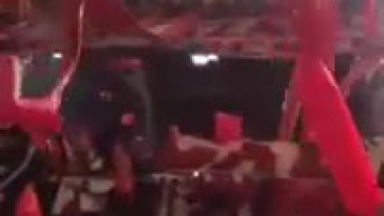   El recibimiento a River Plate en final de la Copa Libertadores visto desde las gradas 