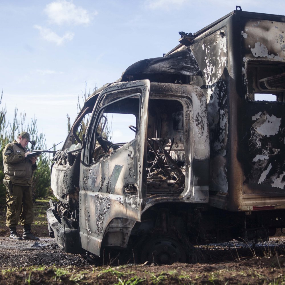 Multigremial de La Araucanía repudió nueva quema de camiones