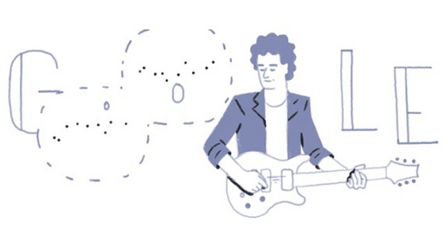 Doodle de Google recuerda el cumpleaños de Gustavo Cerati