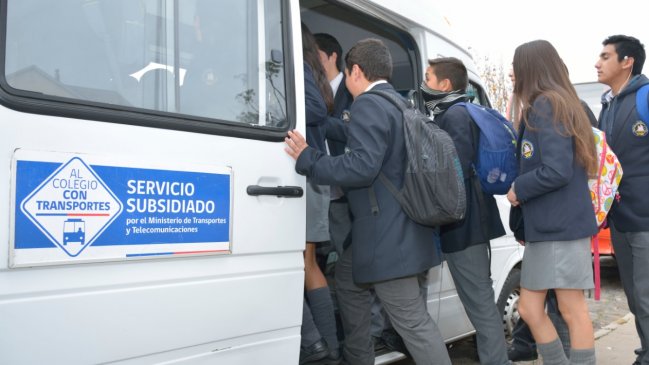 Ministerio de Transportes abrió licitación para transporte escolar gratuito 2016