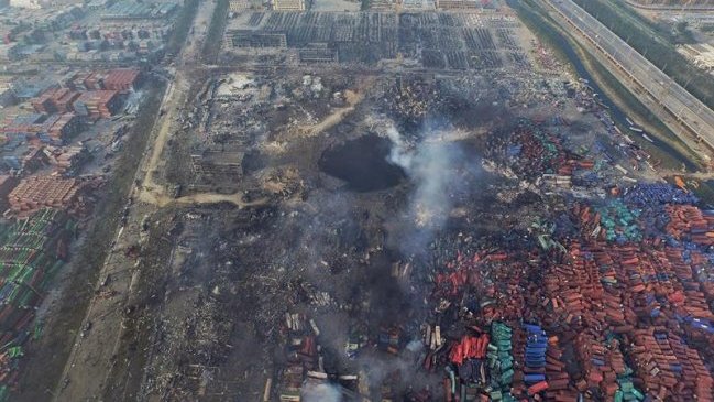 Detectan trazas de cianuro de sodio en las aguas cerca del puerto de Tianjin