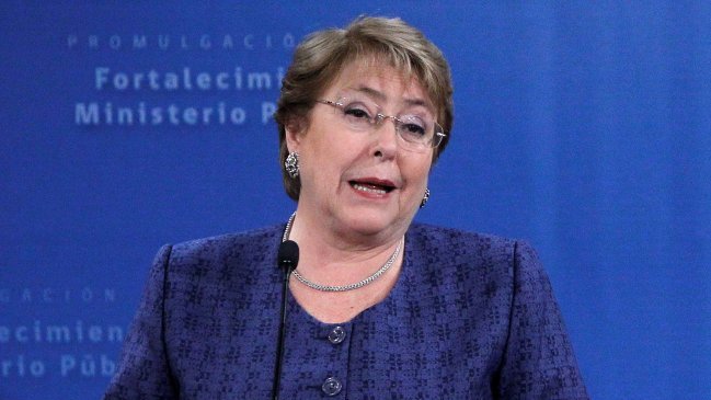 Presidenta Michelle Bachelet firmó ley que fortalece el Ministerio Público