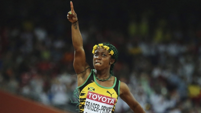 Shelly-Ann Fraser-Pryce se coronó por tercera vez en los 100 metros