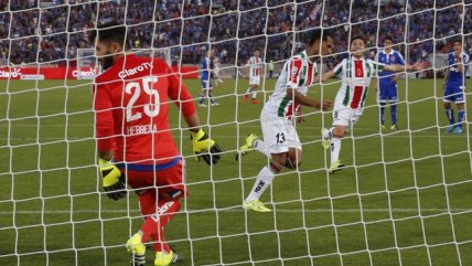 César Cortés picó el penal para Palestino frente a Johnny Herrera