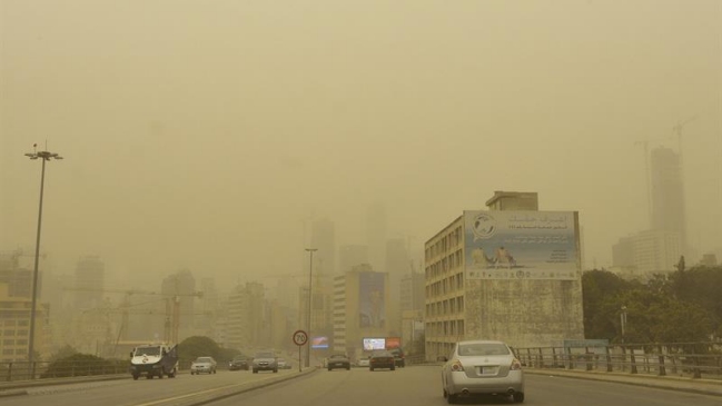 Al menos 160 hospitalizados por gran tormenta de arena que afecta al Líbano