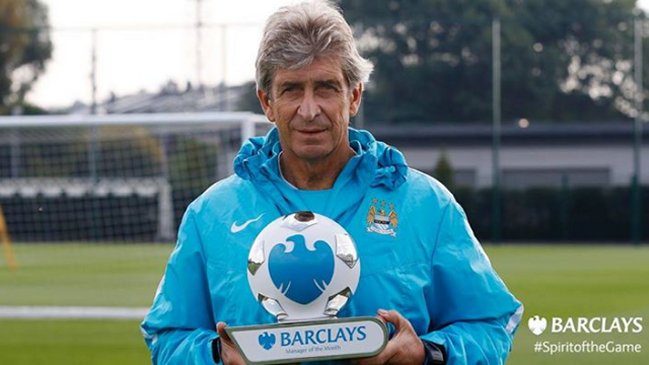 Manuel Pellegrini recibió el premio al entrenador del mes en la Premier League inglesa
