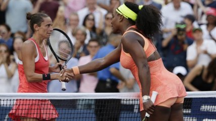   El último punto de Roberta Vinci para eliminar a Serena Williams del US Open 