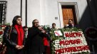 Homenaje a Allende en Morandé 80 y Plaza de la Constitución
