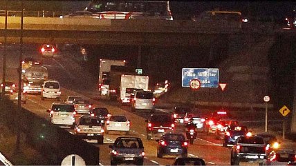 Tránsito fue suspendido en tramos de la Ruta 5 Norte