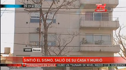 En Argentina murió un hombre cuando evacuaba un edificio por el terremoto en Chile