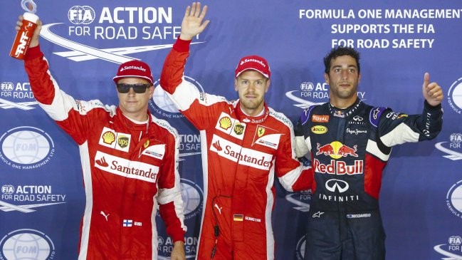 La grilla de largada del Gran Premio de Singapur de Fórmula 1