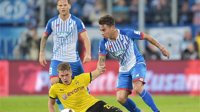 Eduardo Vargas tuvo importante participación en igualdad de Hoffenheim con B. Dortmund