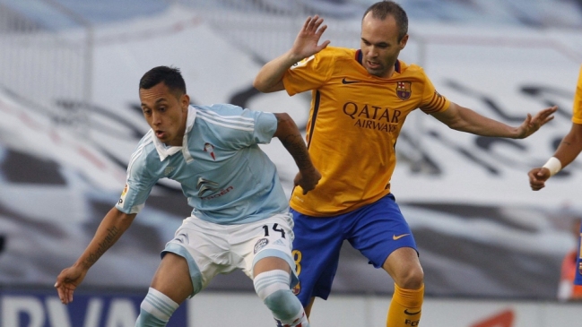 Celta le arrebató la punta a FC Barcelona con Fabián Orellana como protagonista