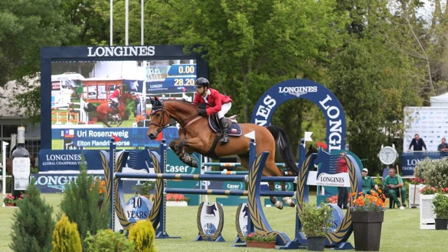 Uri Rosenzweig remató entre los 10 mejores del Gran Premio de Roma de equitación