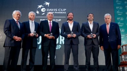   Fillol, Cornejo, González y Massú recibieron premio de la ITF en sorteo de Copa Davis 