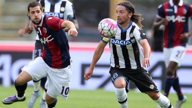 Udinese de Manuel Iturra venció a Bologna de Erick Pulgar
