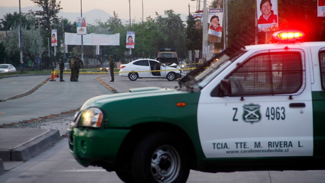 Carabineros detuvo a tres sujetos tras persecución y tiroteo