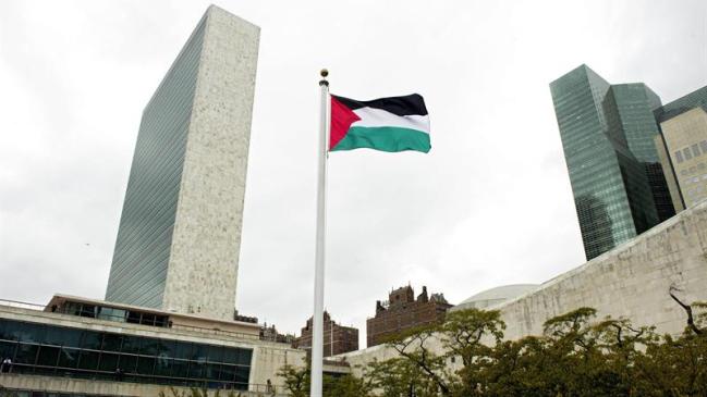 La bandera palestina fue izada por primera vez en la sede de la ONU