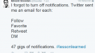 47 GB en notificaciones: el impresionante saldo del Twitter de Edward Snowden