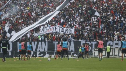 El "arengazo" de los hinchas de Colo Colo en la antesala del clásico ante U. Católica