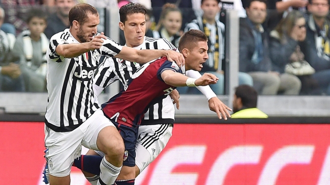 Erick Pulgar jugó en derrota de Bologna ante Juventus