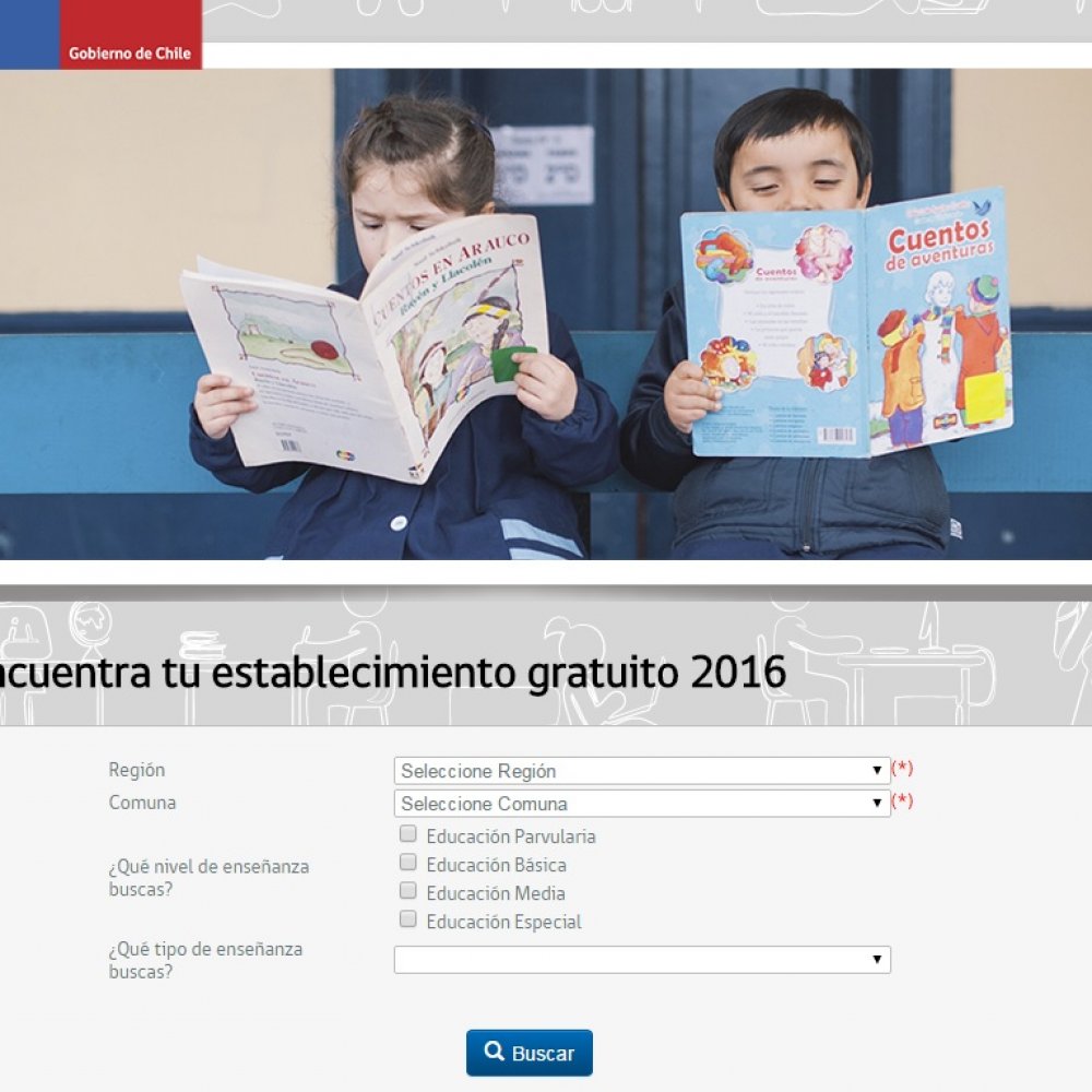 Mineduc lanzó buscador online de colegios gratuitos