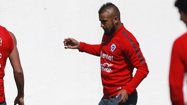 Arturo Vidal entrenó con normalidad de cara el duelo ante Perú por Clasificatorias