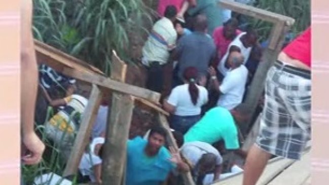 Al menos 23 heridos dejó derrumbe en un puente de Río de Janeiro