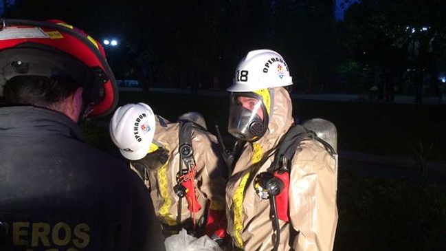 Bomberos realizó evacuación por presencia de cianuro en Providencia