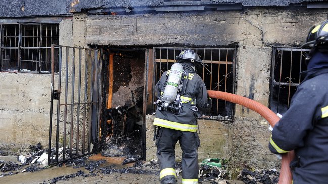 Adulto mayor murió en incendio en Cerro Navia